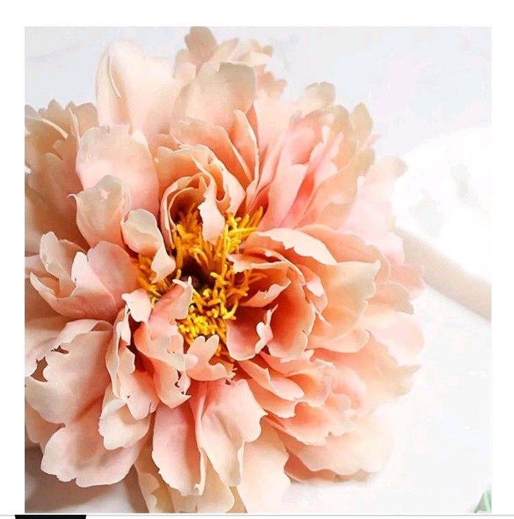 PINK Peonies Artificial Flowers Heads 8.15 Inch Silk? Peony Fake Flower Clip