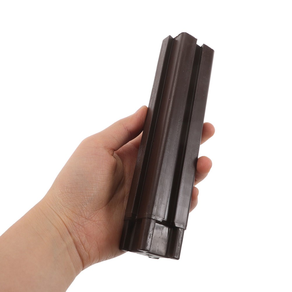 4Pcs Reusable Plastic Plant Support Pillars for Balcony Planter Boxes Coffee
