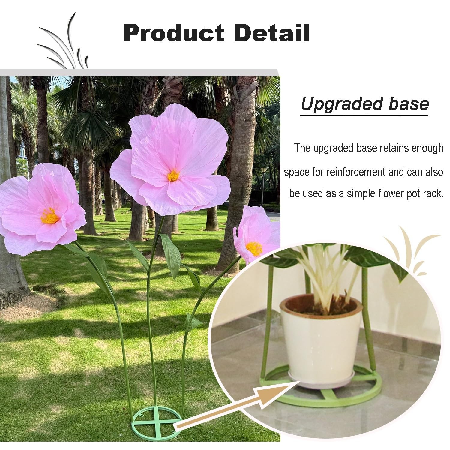 5.9 Ft Large Artificial Flowers,Giant Flowers for Decoration,Standing Huge Ha…