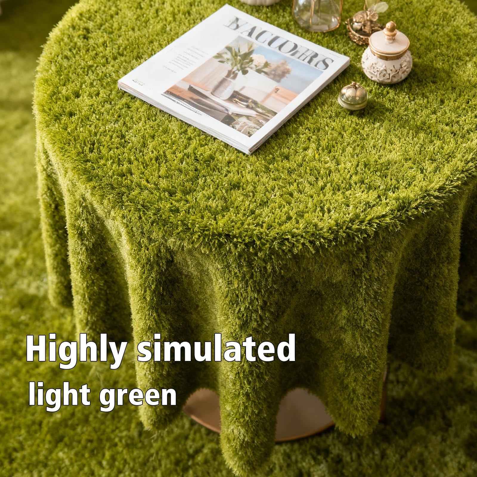 Artificial Grass Mat 4×3.3 Ft – Realistic & Soft Synthetic Turf, Fake Grass C…
