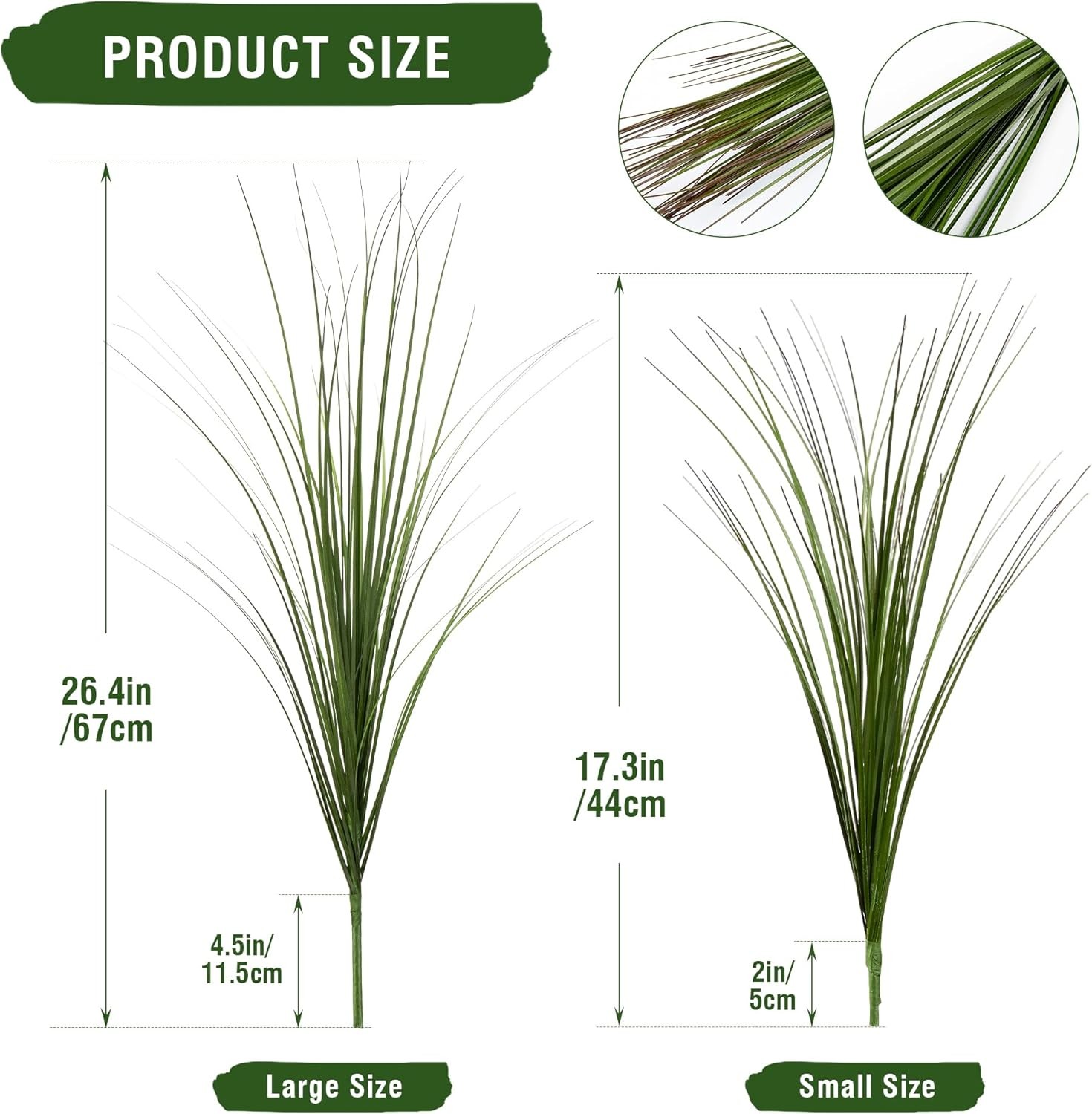 24PCS Fake Plants Artificial Wheat Grass Greenery Plastic Plants Fake Grass