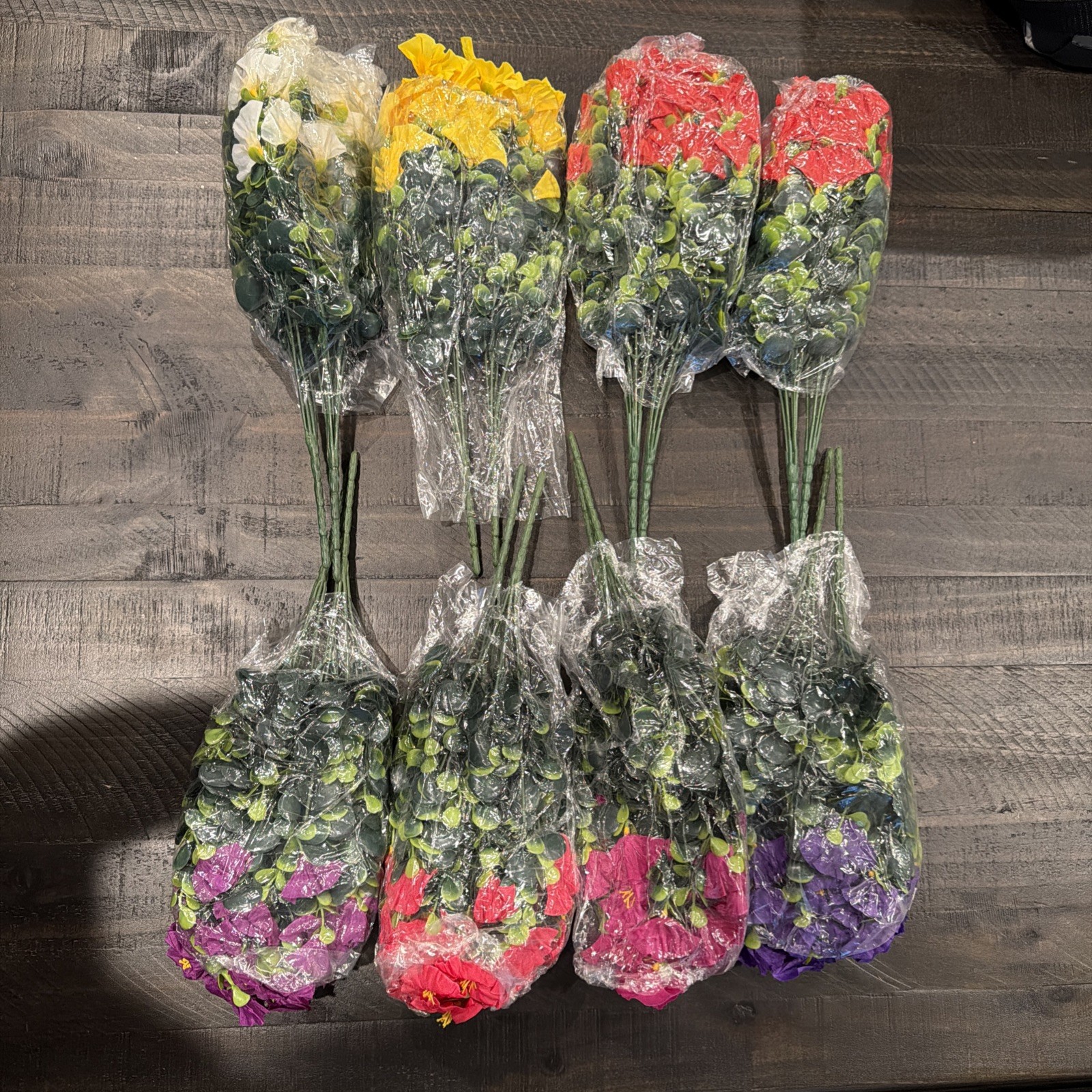 Nigirior Artificial Faux Flowers for Outdoors Fake Plants 16 Bundles Greenery