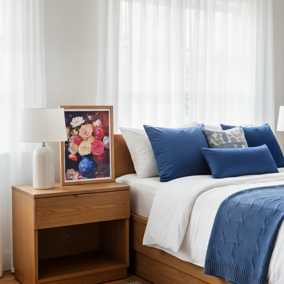 Colorful 3D Preserved Flower Art Frame – Unique Gift for Her, Home Decor