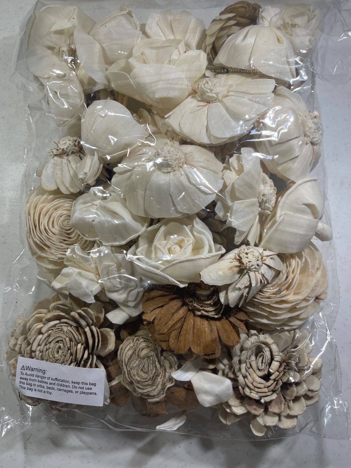 NEW Sola Wood Flowers, Medium Bouquet Assortment, Bark