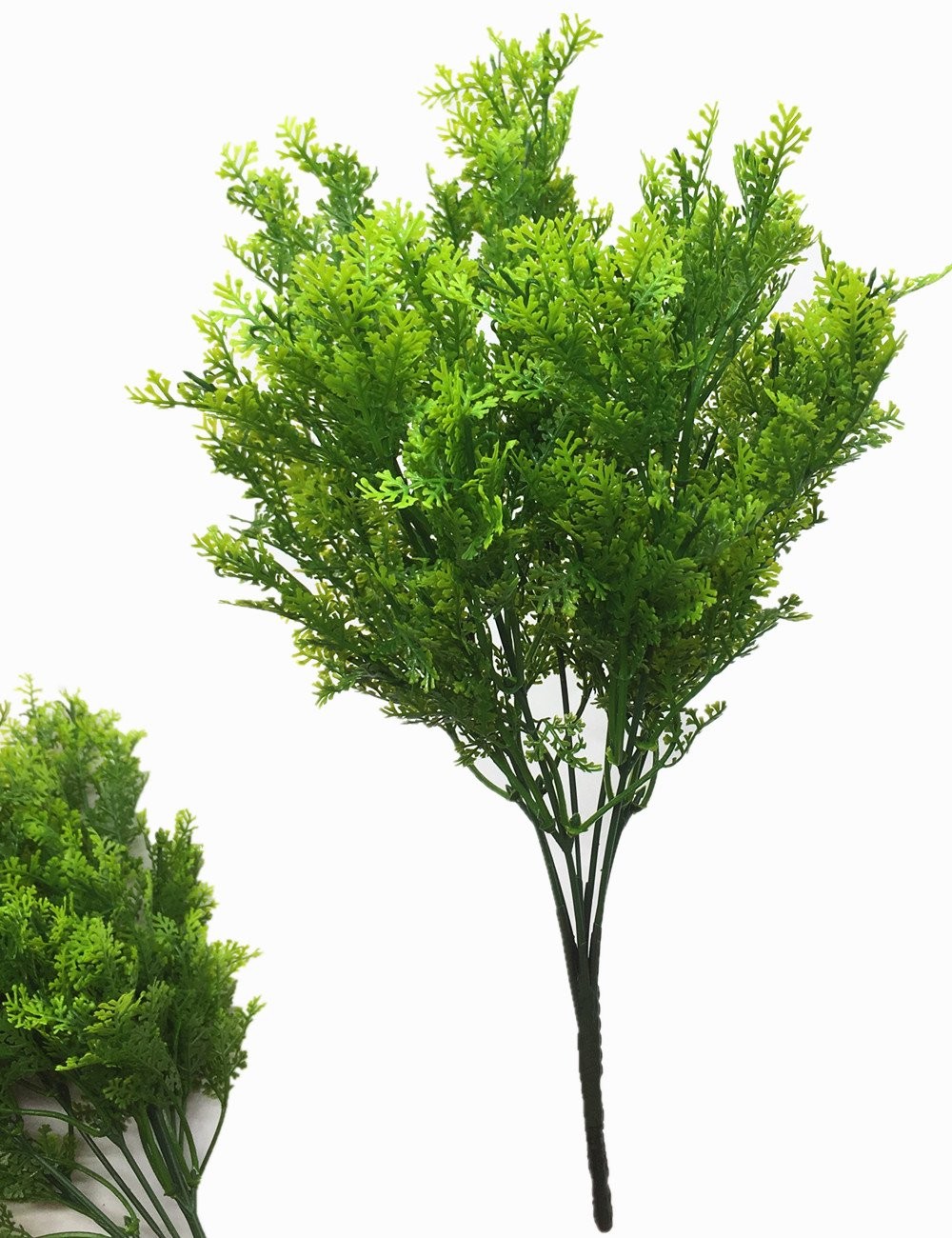 Artificial Shrubs Bushes, Plastic Fern Leaves Simulation Faux Fern Grass-4 Pcs