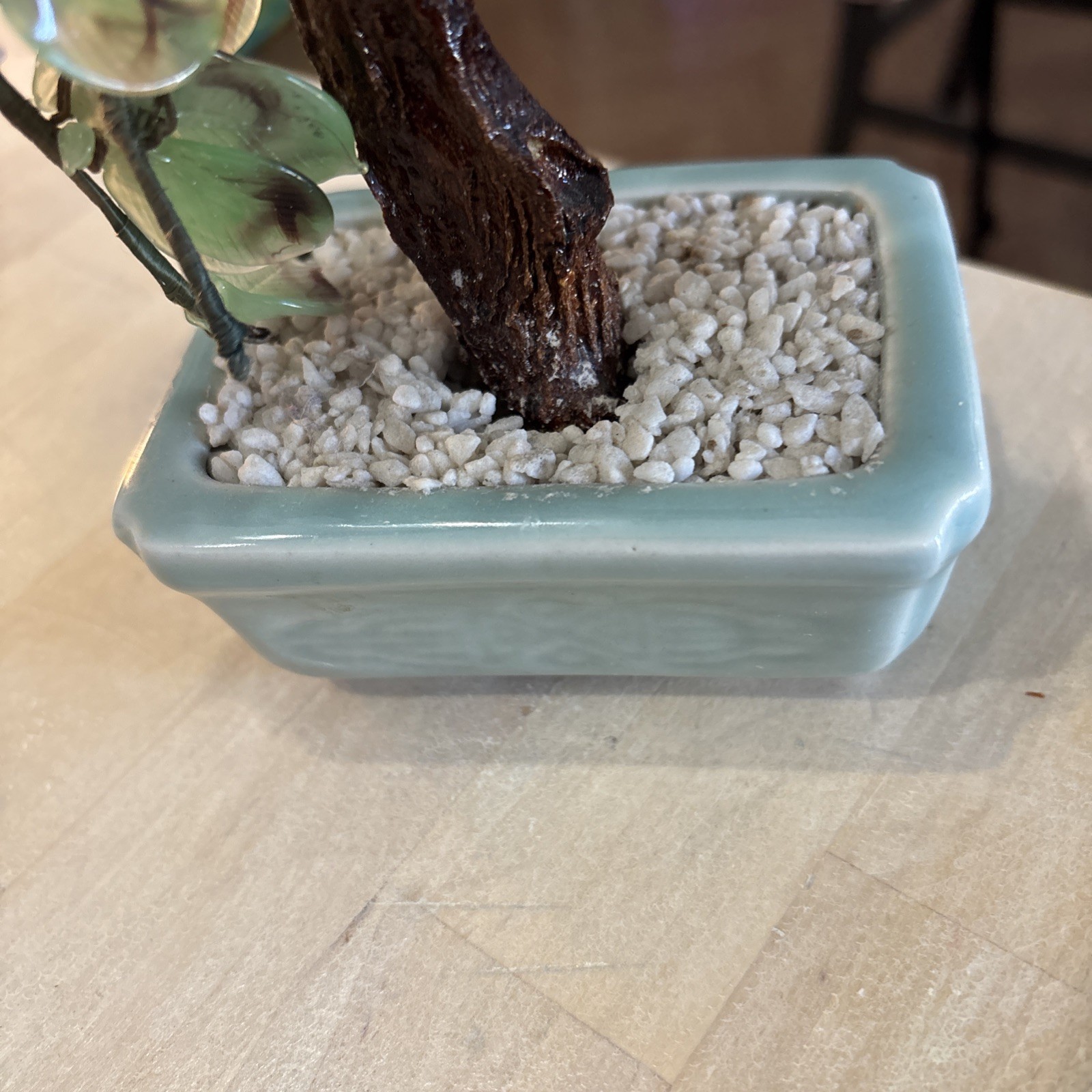 VTG Pink Cherry Blossom Bonsai Tree 7”