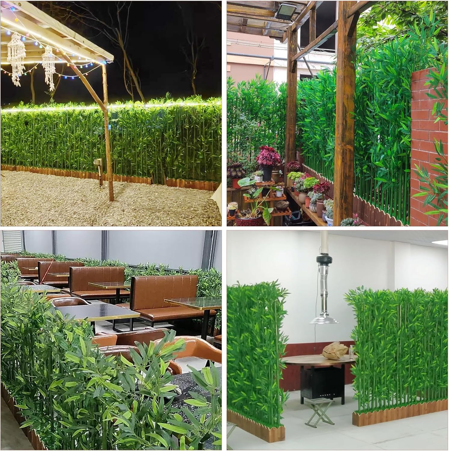 6Ft Fake Bamboo (20 Pack) for Outdoor Privacy, Screen Dividers & Decor