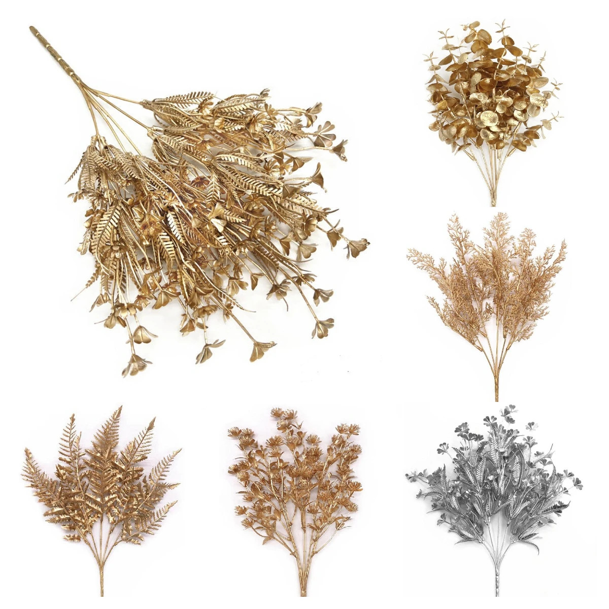 Gold Artificial Flowers – Realistic Artificial Flowers Used for Christmas Decora