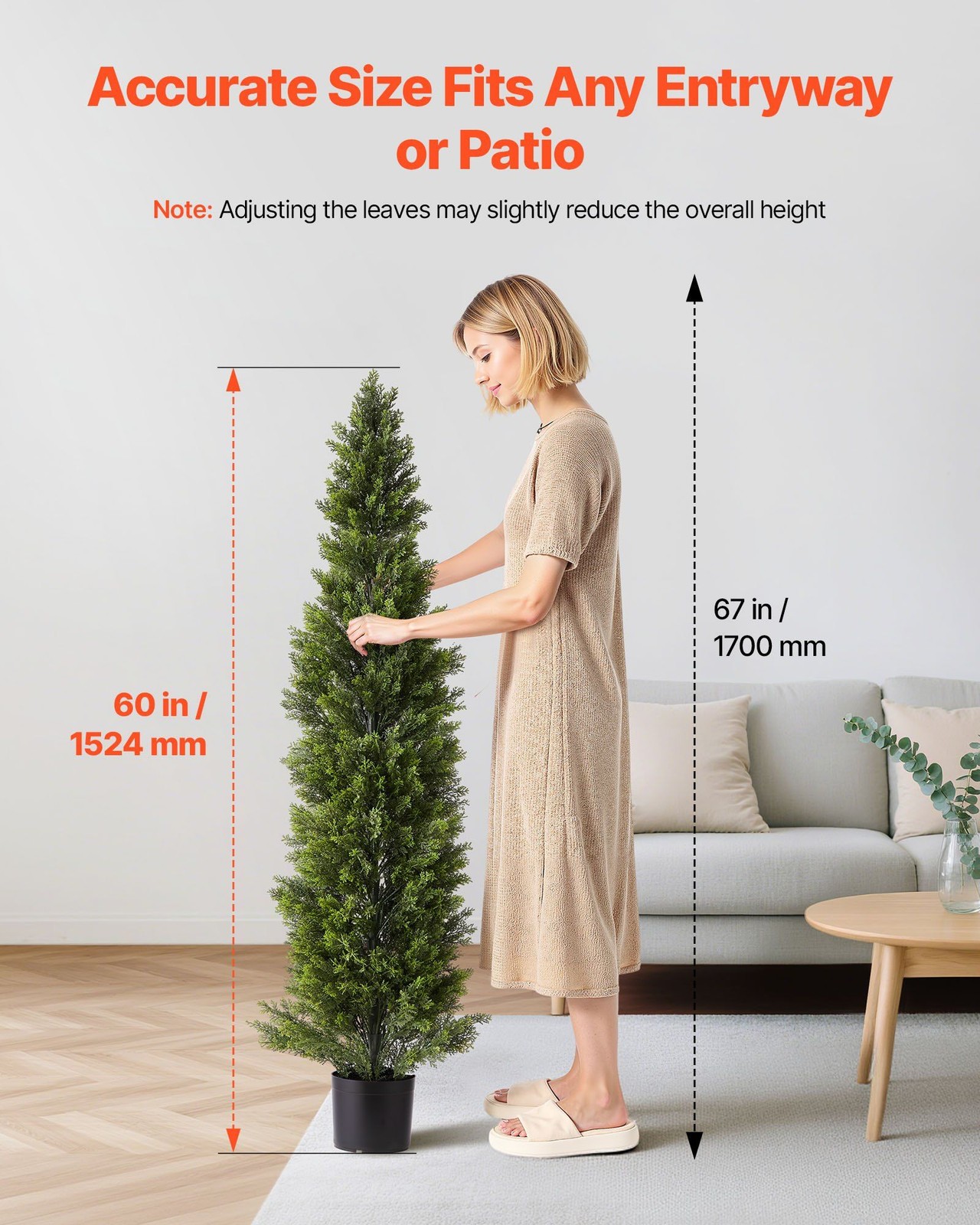 60in 2 Pc Fake Topiary Shrubs Ideal Height For Doorscape Decor