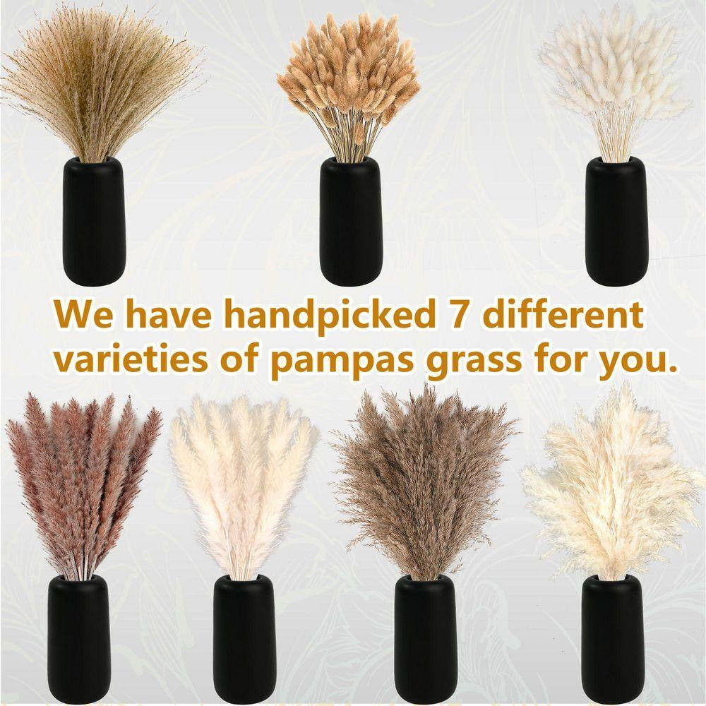 17 in Dried Pampas Grass Decor, Dried Flower Bouquets for Wedding, Home, Centerp