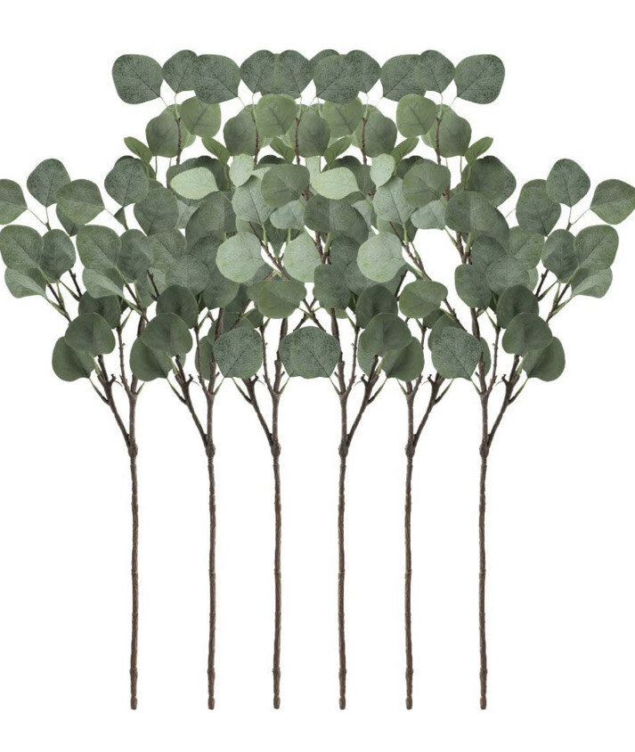 Supla Pack of 6 Leaves Spray Artificial Greenery Stems Christmas Greenery