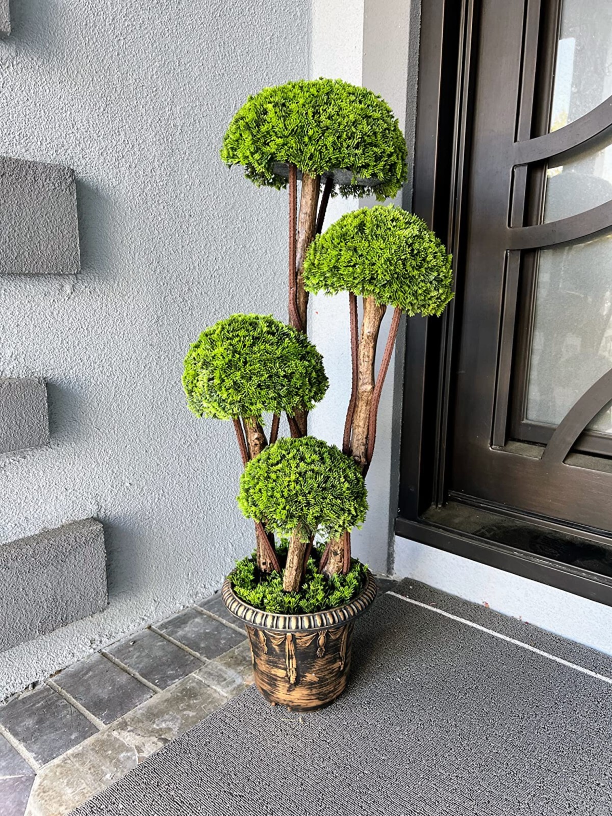3 Ft Artificial Tree Fake Cedar Tree Faux Cypress Topiary Tree Home Decorative