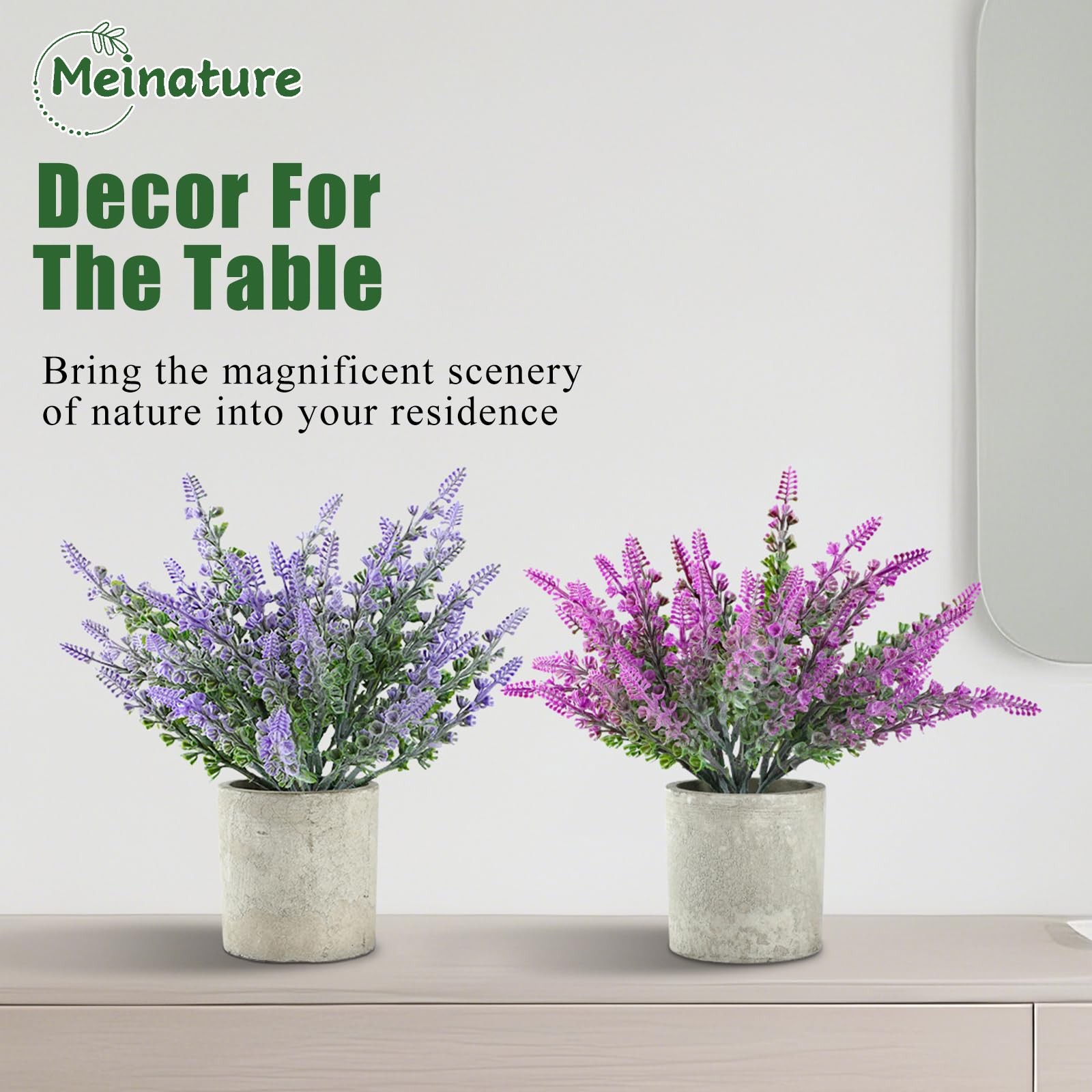 Plant Stand Indoor，3-Pack Lifelike Artificial Lavender ，Artificial Plants Ind…
