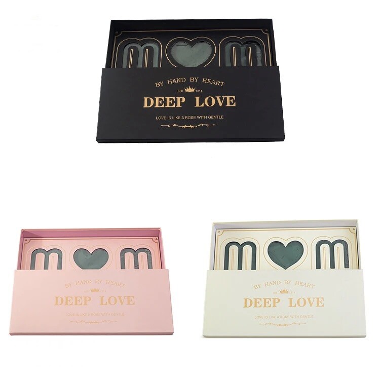 MOM Flower Box w/ Floral Foam and Liner. Mother’s Day. (Black)