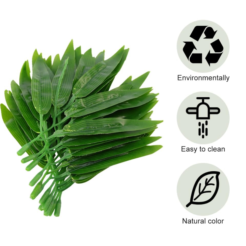 Simulated Bamboo Leaves Branches Artificial Greenery Home Office Party Decor …