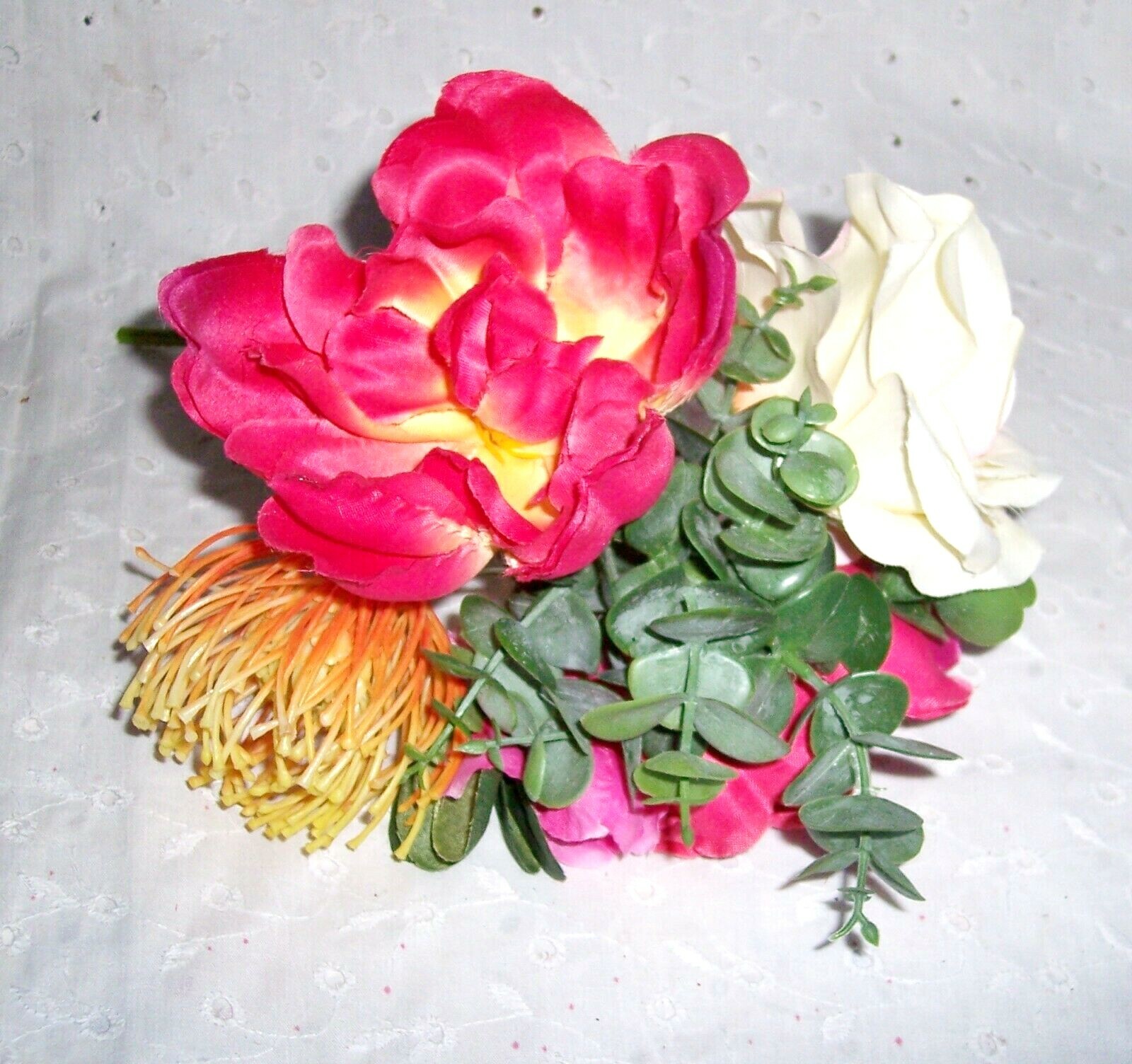 FLORAL SILK BOUQUET ROSES, BLUE PURPLE ARRANGEMENTS TABLE DECORATION: U CHOOSE