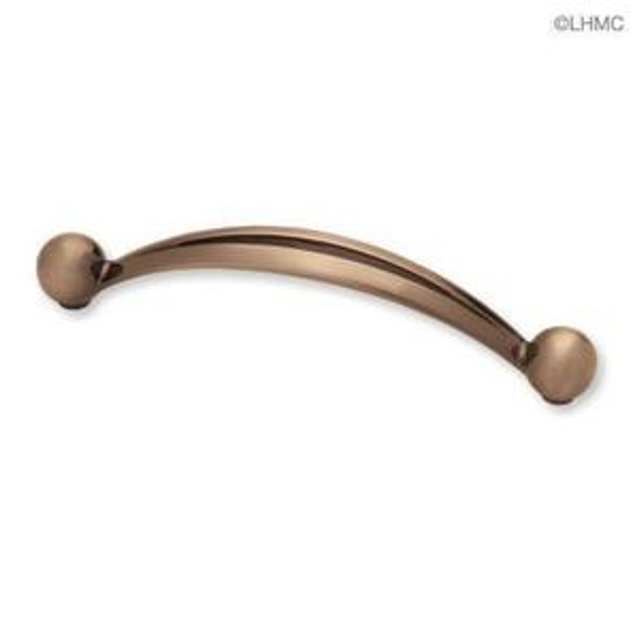 3-3/4″ Ball End Cut Out Brushed Satin Red Antique