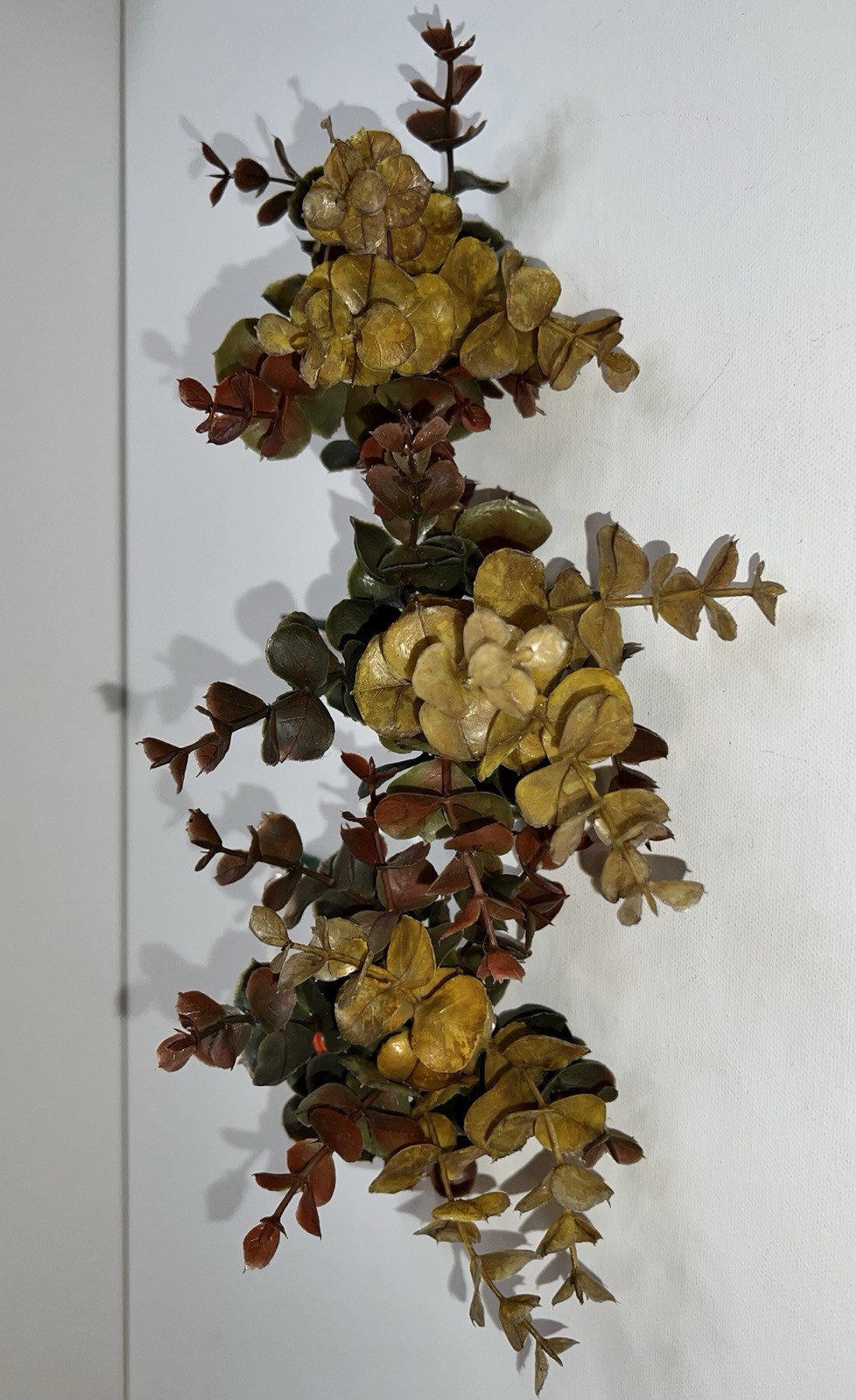 Artificial Eucalyptis Leaves Branches 3 Pc Fall Autumn Decor Thanksgiving NWT