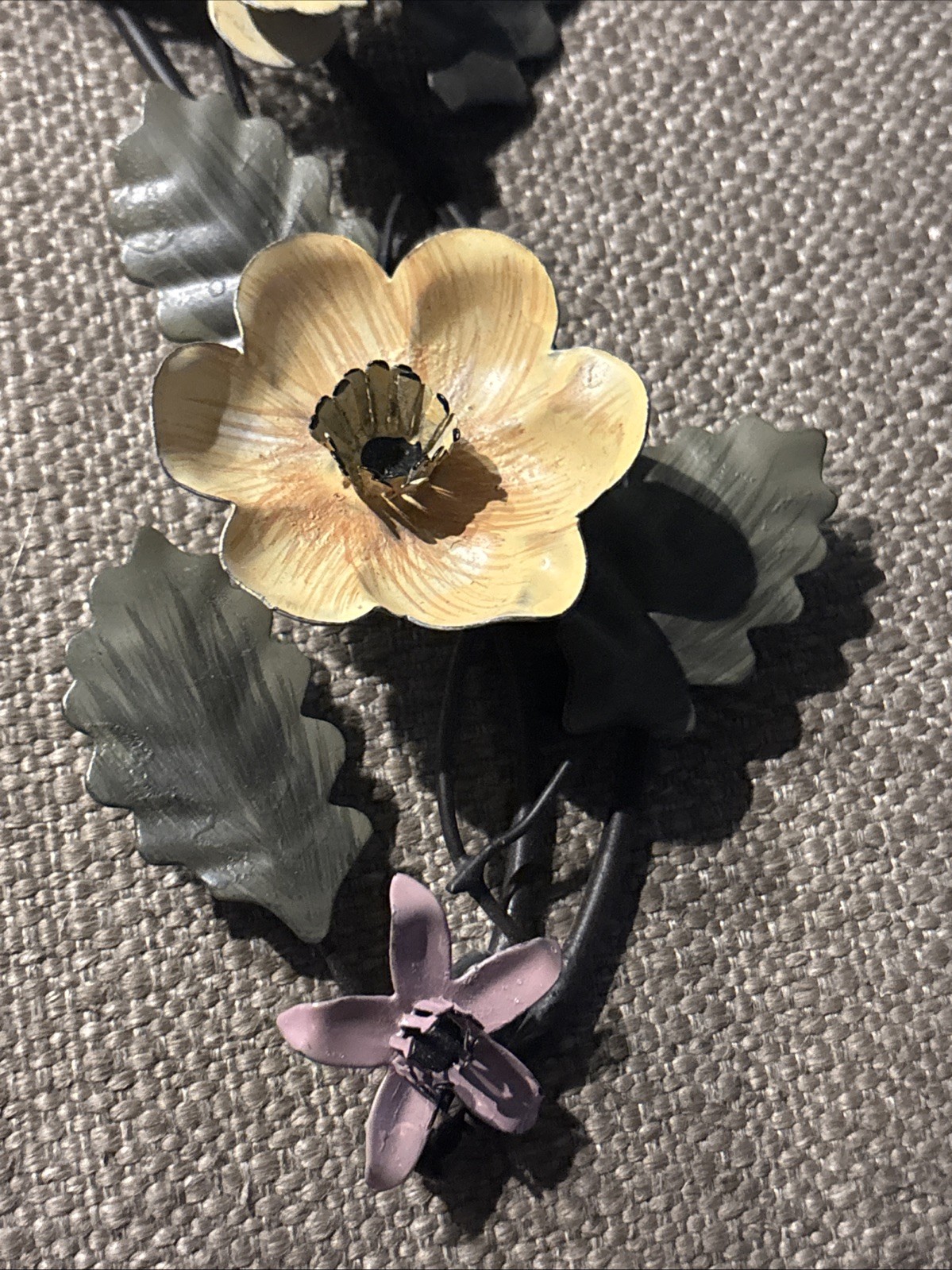 Wall Art Deco 3D Flowers Metal MCM