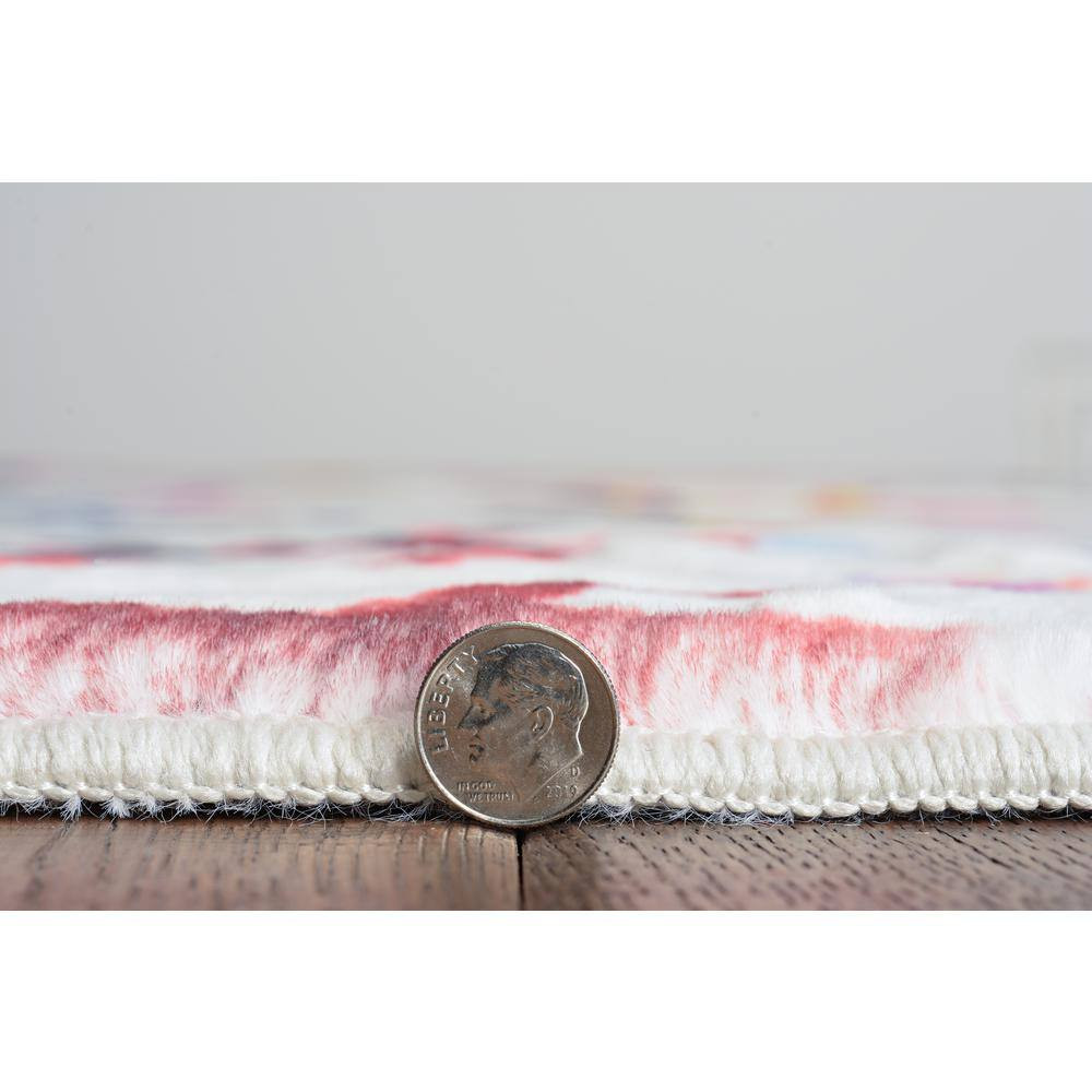 Hilaria Faux Rabbit Ivory & Multi 5X7 Area Rug