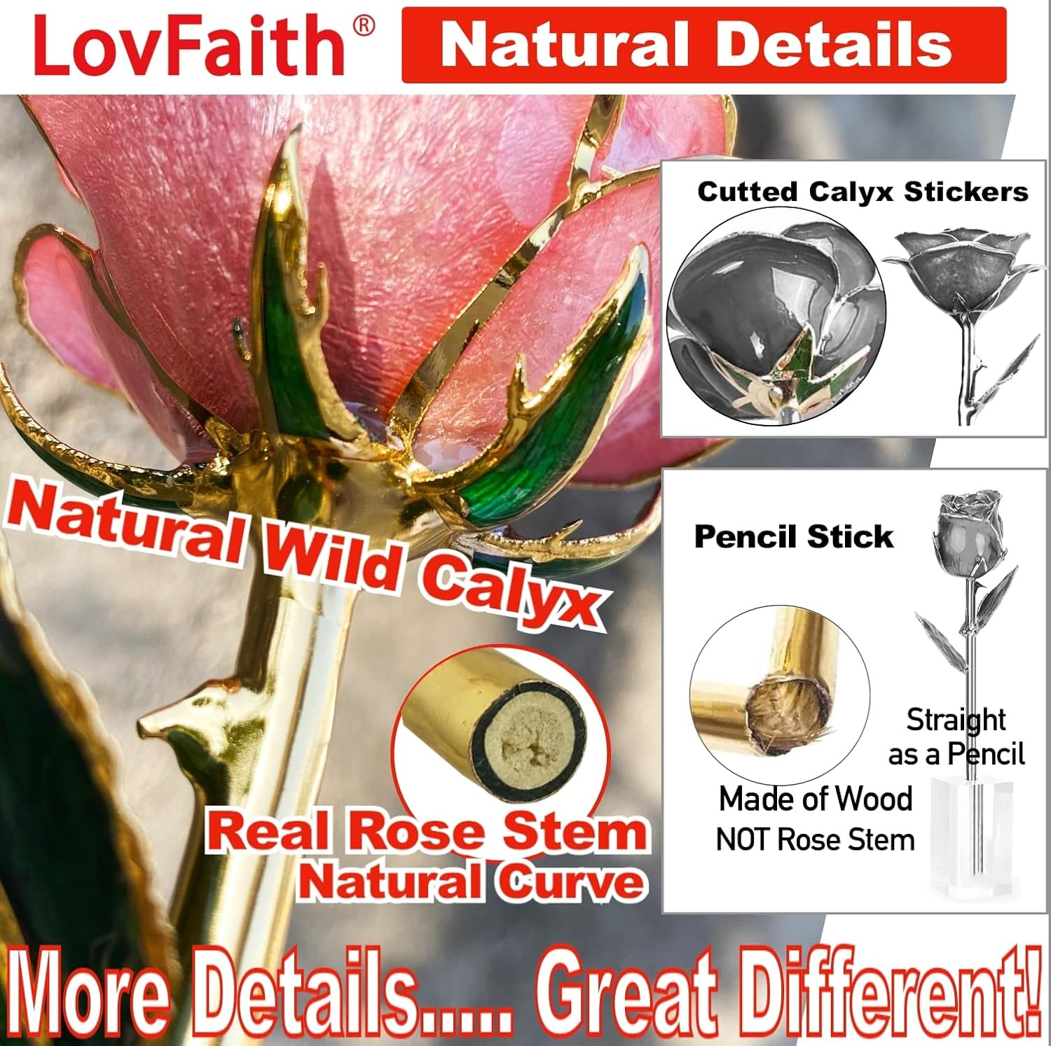 24K Gold Dipped Real Rose with Crystal Stand – Perfect Anniversary Gift