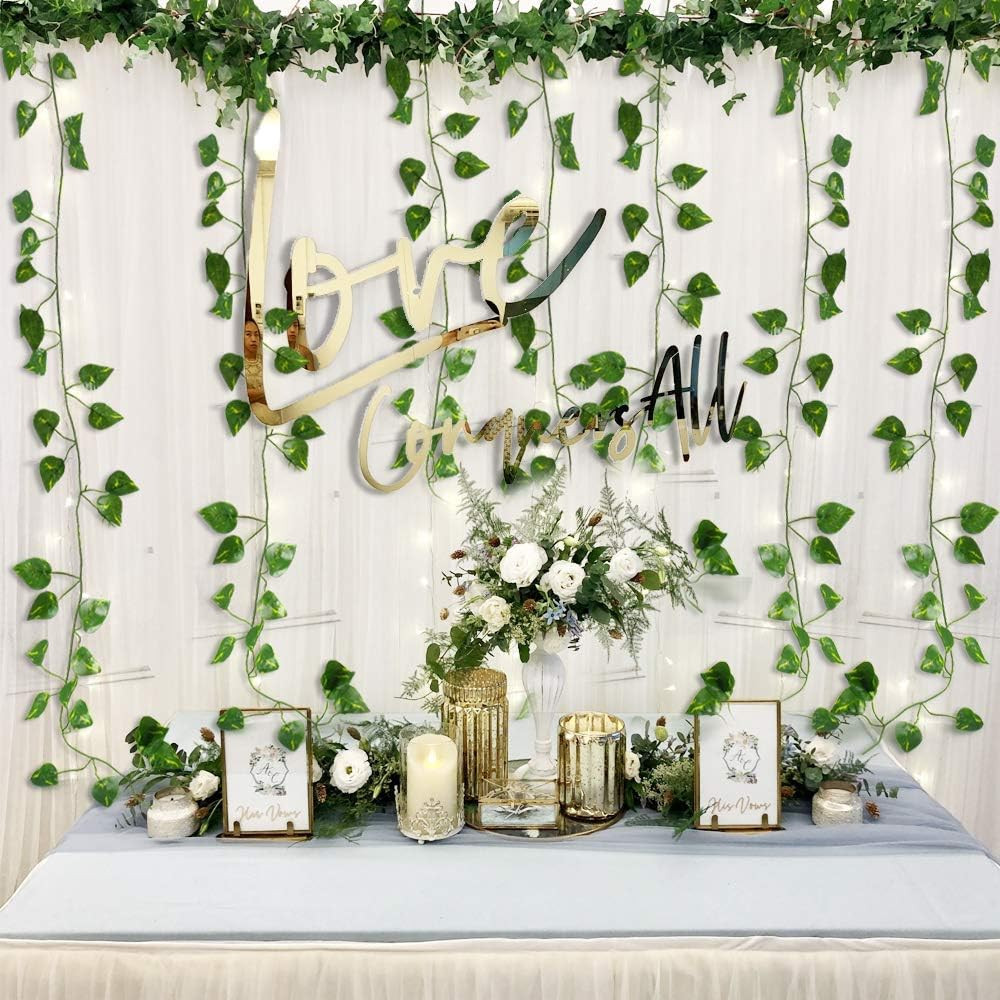84 feet Artificial Vines Greenery Garland Fake Hanging Leaves Faux Foliage Plant