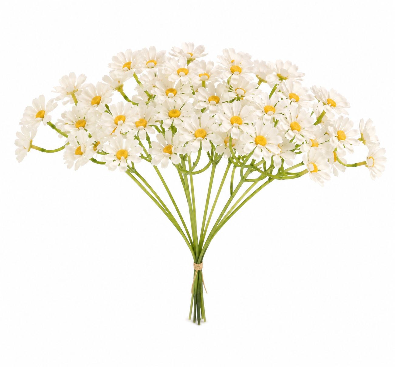 10 Artificial Daisy Stems White Daisy Spray Faux Wildflowers Small Daisy Flowers