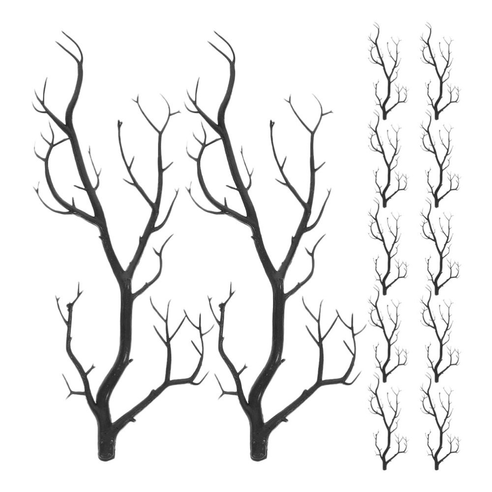 12 Pcs Halloween Tree Branches Faux Stems Artificial Antler Dried
