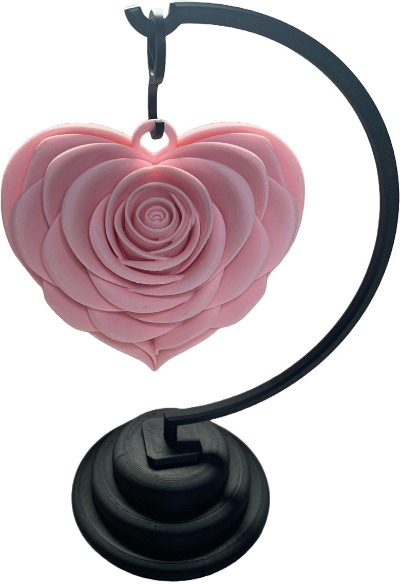 Heart Rose Display with Stand – Valentine’s Mothers Day Wedding Anniversary Gift