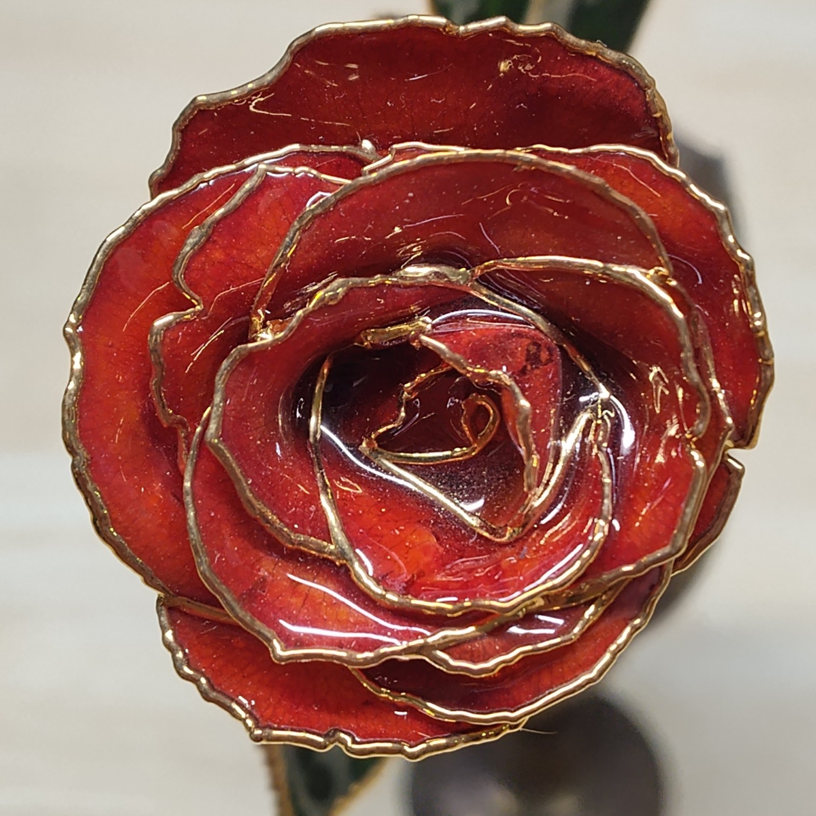 La Belle Collection rose 24k gold plated long lasting flower FLAW see photos