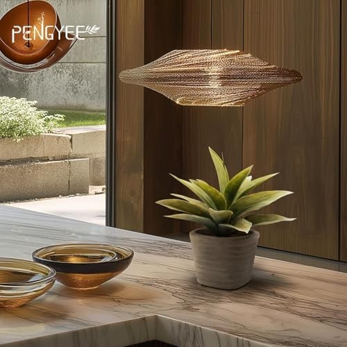 2 Pack Small Fake Agave Plants in Pulp Pot for Home Decor | Artificial 1 Green