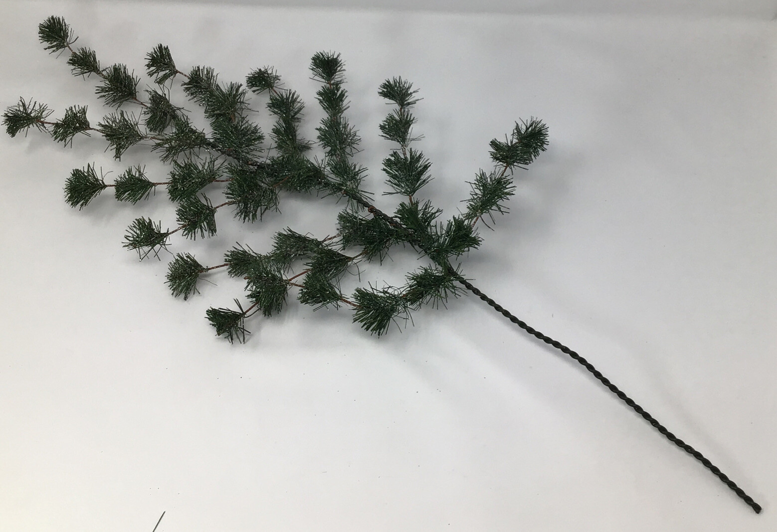 Pine Floral Pick Flocked 25” Arrangement Basket Vase Filler 2 Picks Artificial