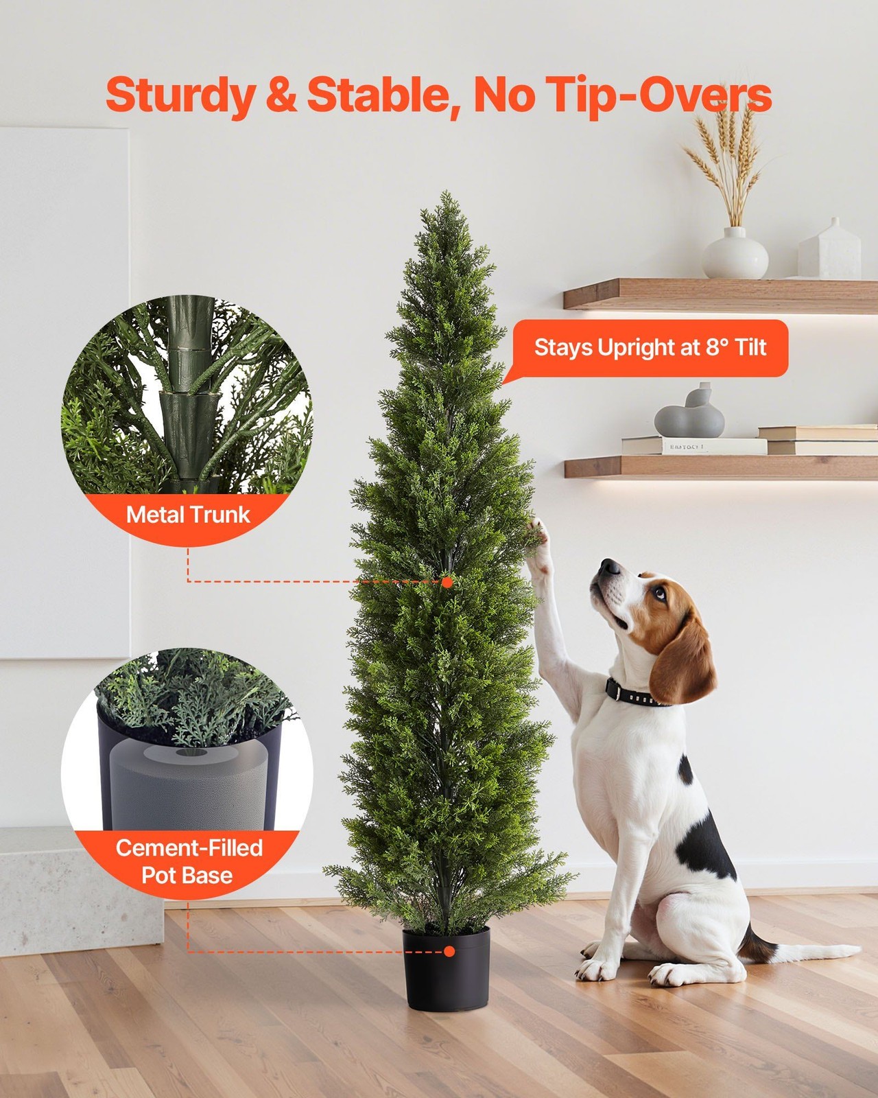 60in 2 Pc Fake Topiary Shrubs Ideal Height For Doorscape Decor