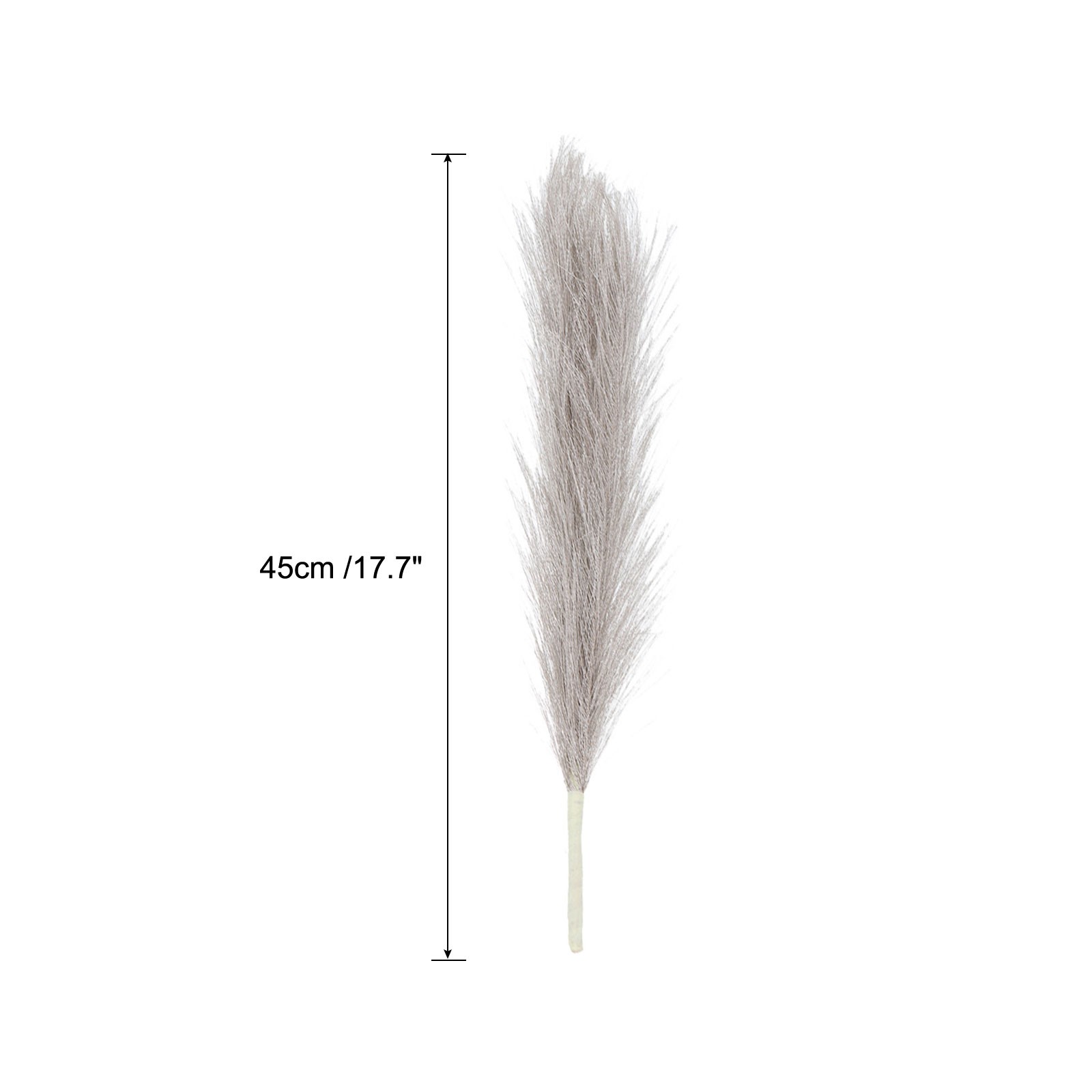 Faux Pampas Grass Fake Pampas Grass Decor, 17.7″/45cm / Champagne / 3 Pcs