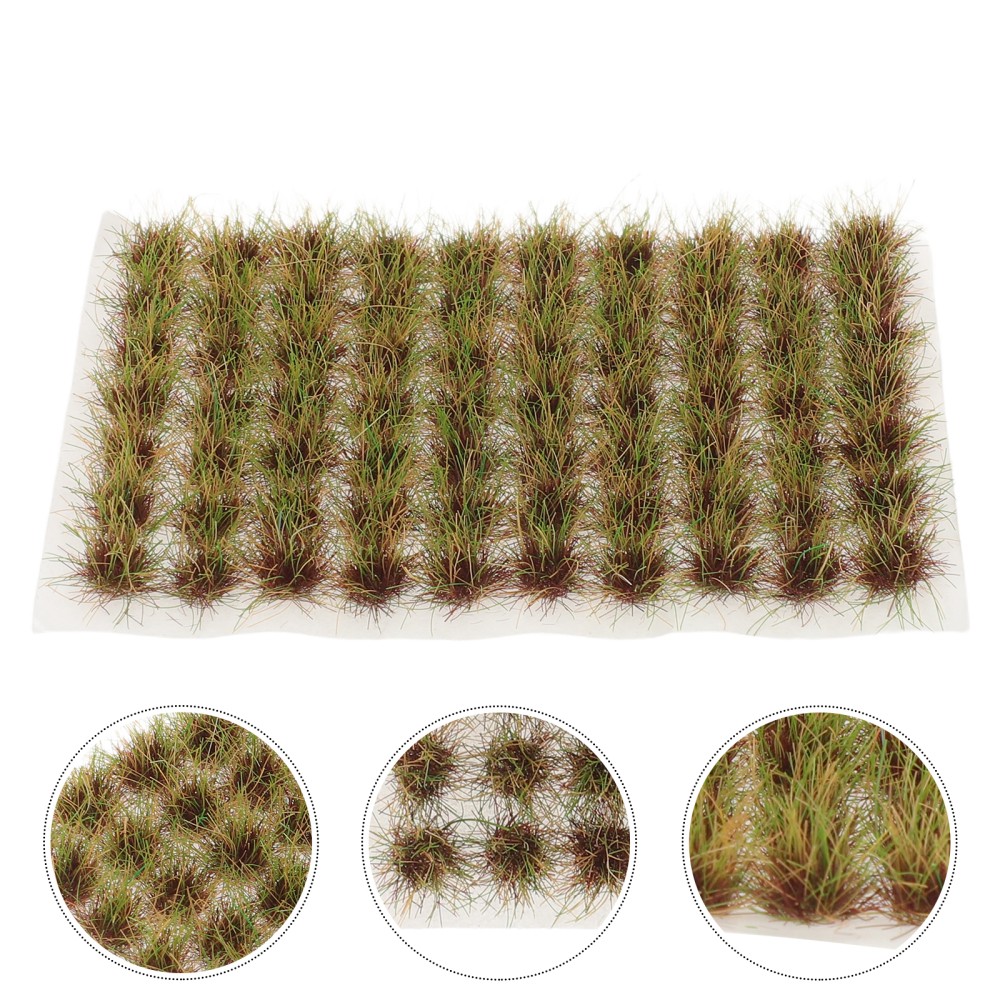 70pcs Fake Grass For Crafts: Artificial Miniature Grass Cluster Model – Tuft