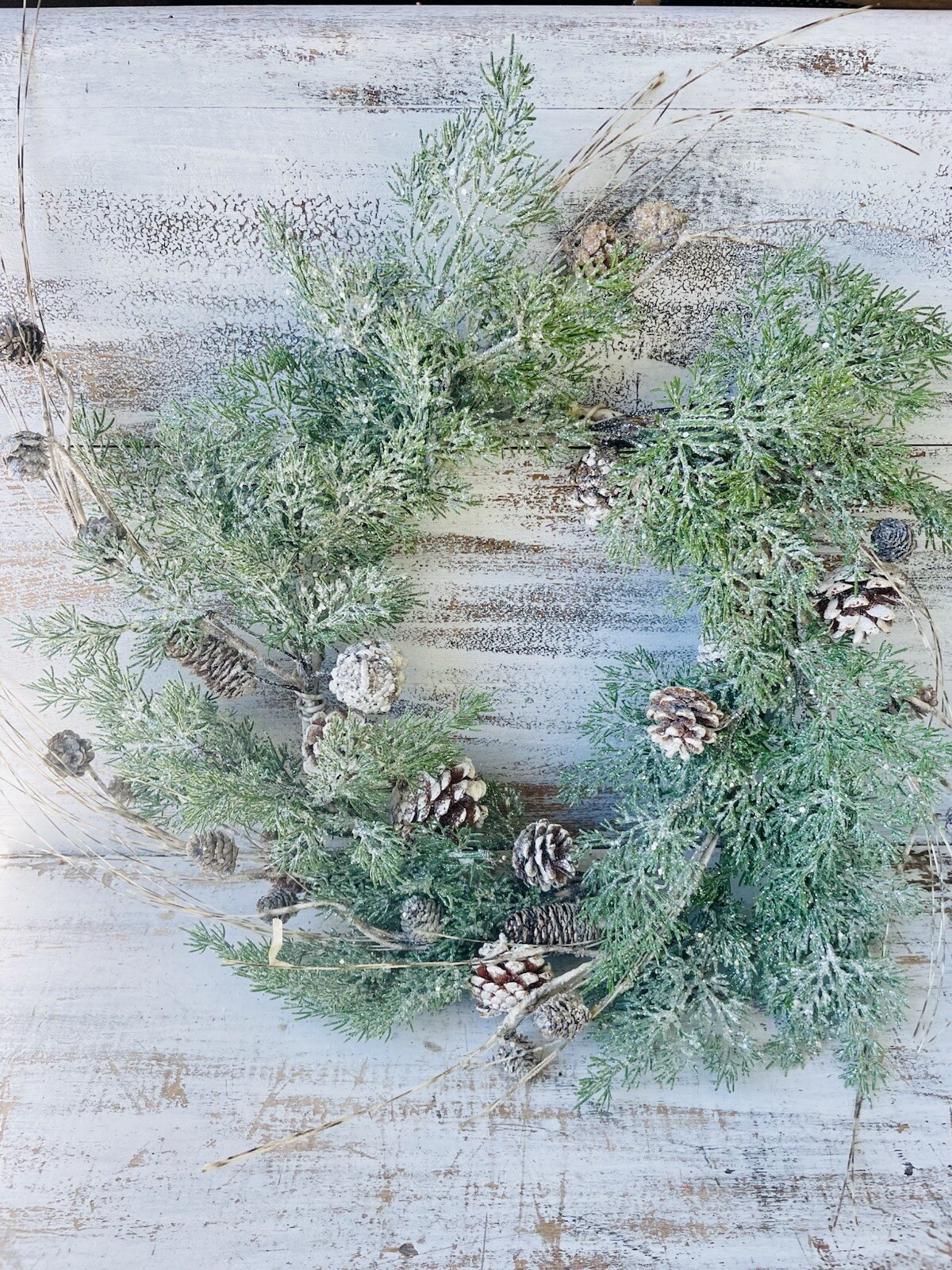 Birch Tipped Cedar Winter Or Christmas Wreath