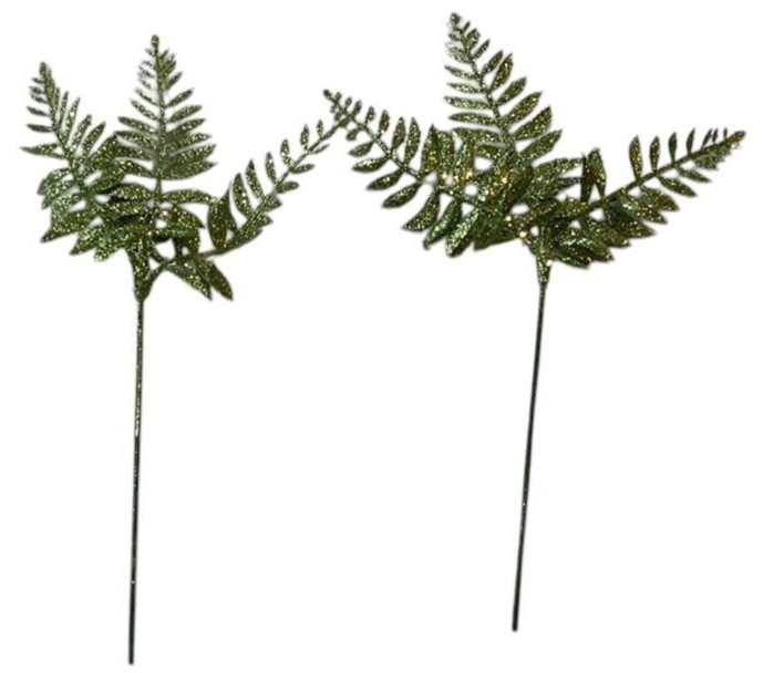Floral Lime Green Picks Stem Holly Fern Bows Swirls Lot 14 Glitter Decor NEW