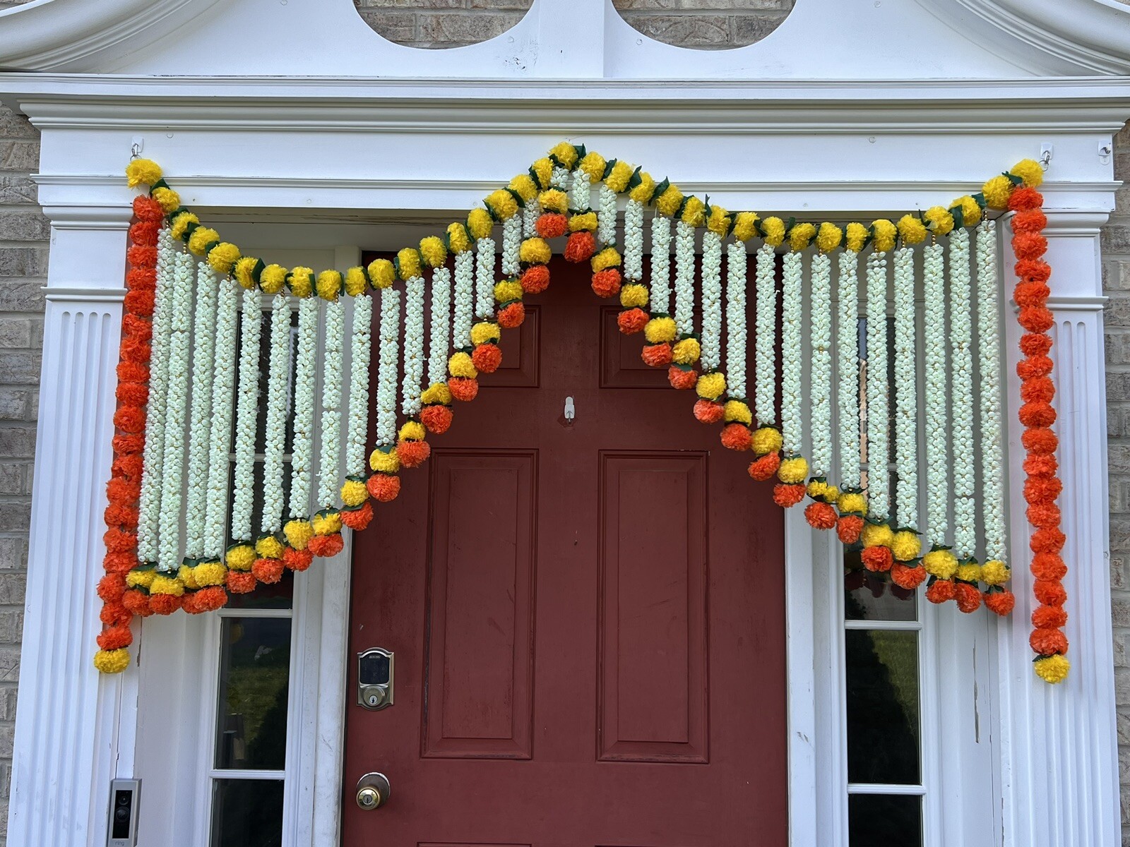 6 Feet Marigold heavyduty backdrop Toran garland indian wedding diwali decor