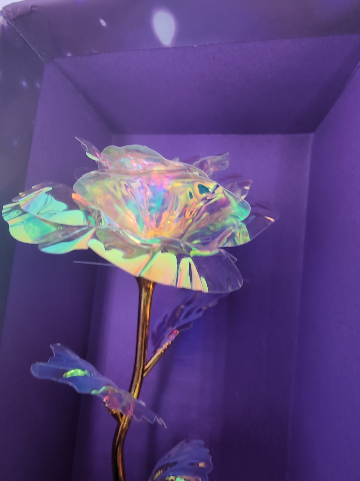 Love 24K Golden Rose For Birthday/Anniversary/Etc With Flashing LED Light