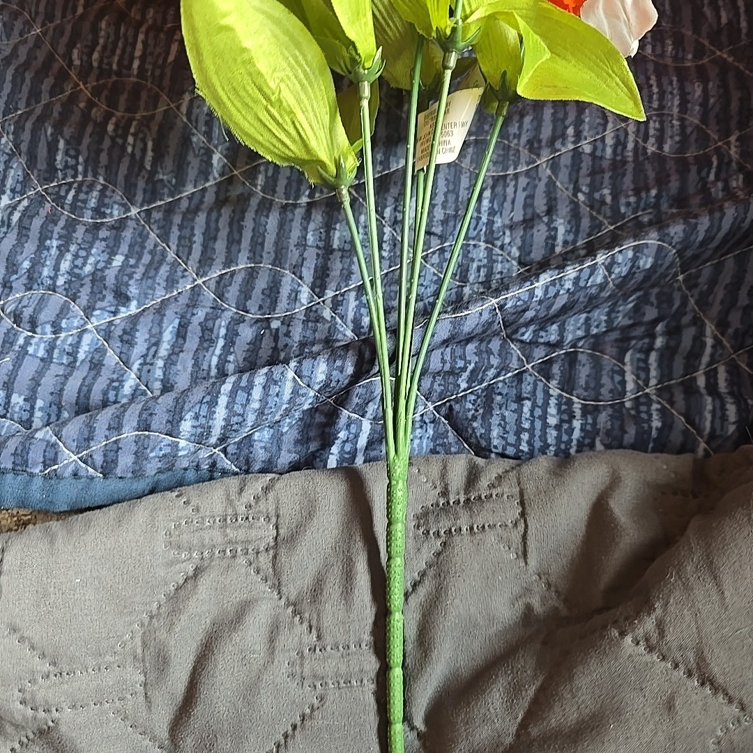 CelebrateIt 10 Picks Artificial Flower White Orange Green… K