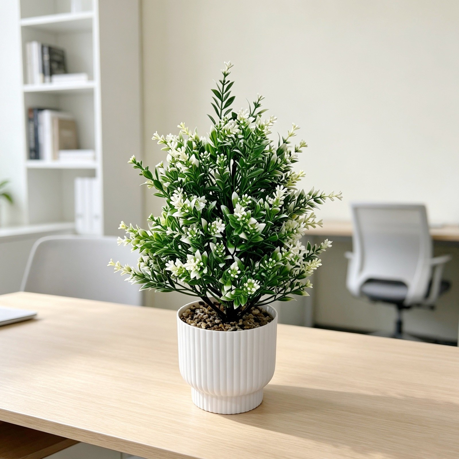 Artificial Bonsai for Home Decor Nordic Style 30cm Potted Lavender Foliage