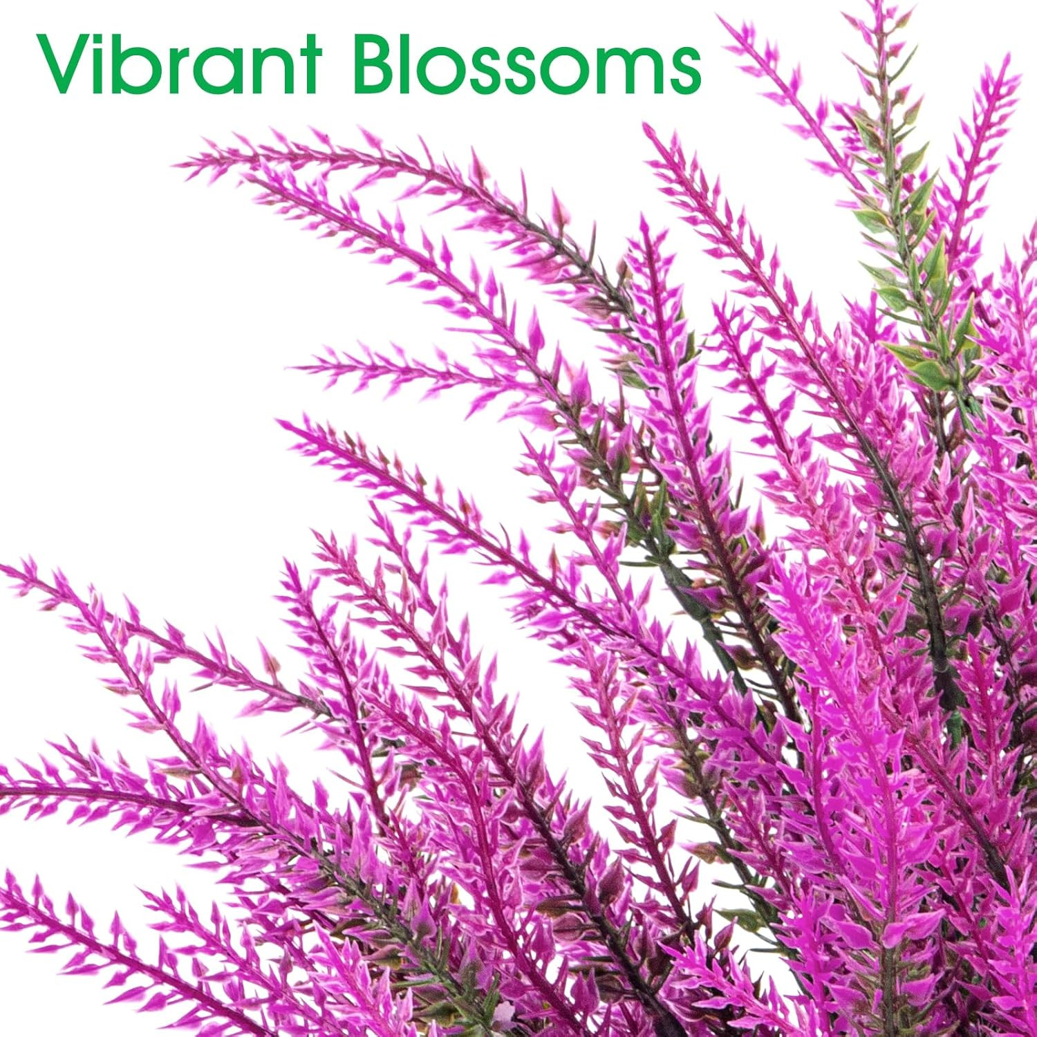 Ouddy Decor 24 Bundles Artificial Lavender Fake Flowers Faux Plastic Plants for