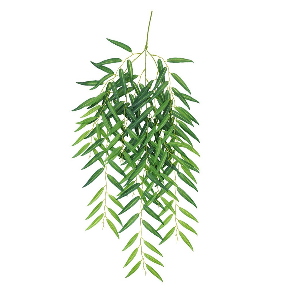 4Pcs Artificial Weeping Willow Wall Hanging Decoration for Home and Office
