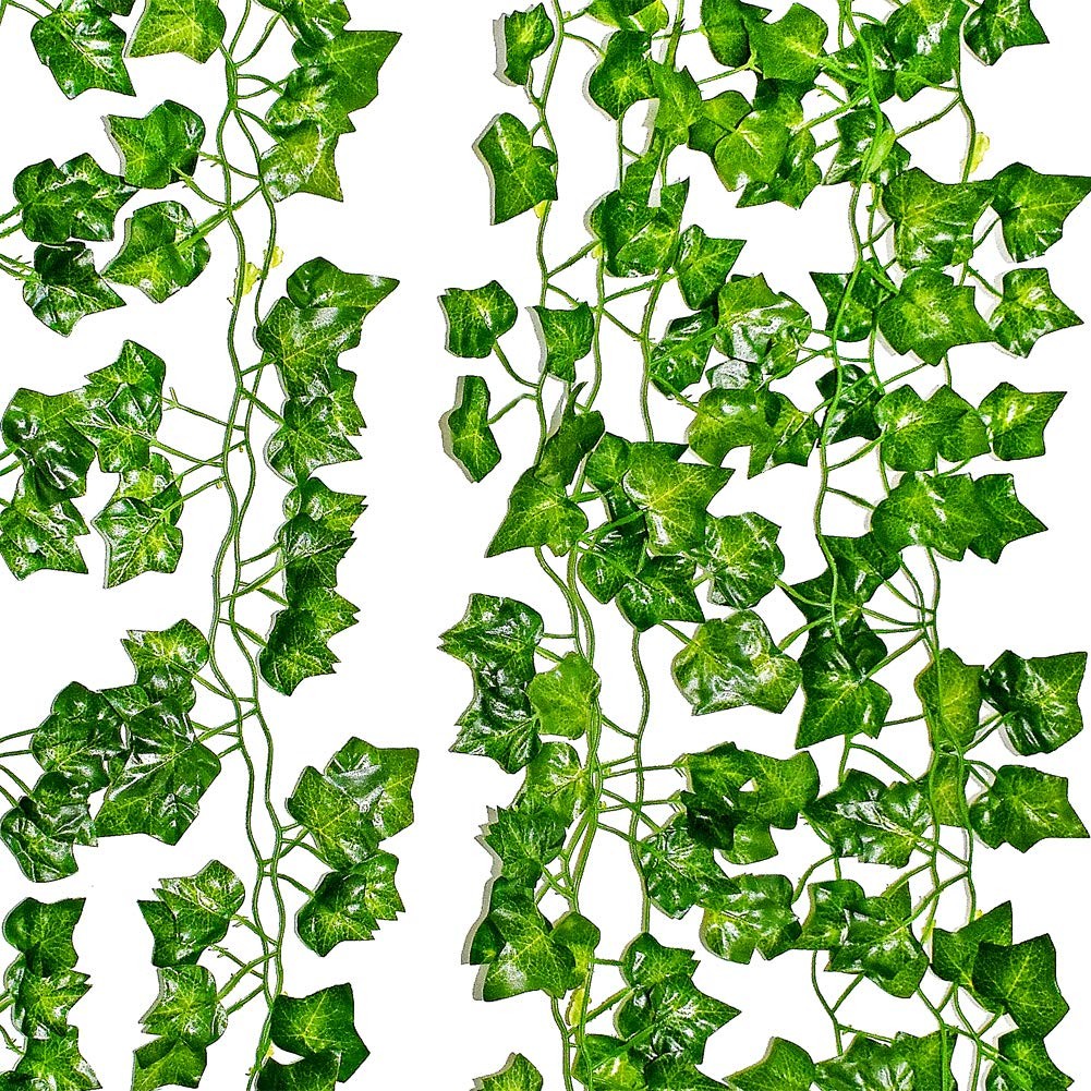 Ivy Garland 6.9 Feet Long Artificial Vine Plant Leaves Silk Greenery Chain We…
