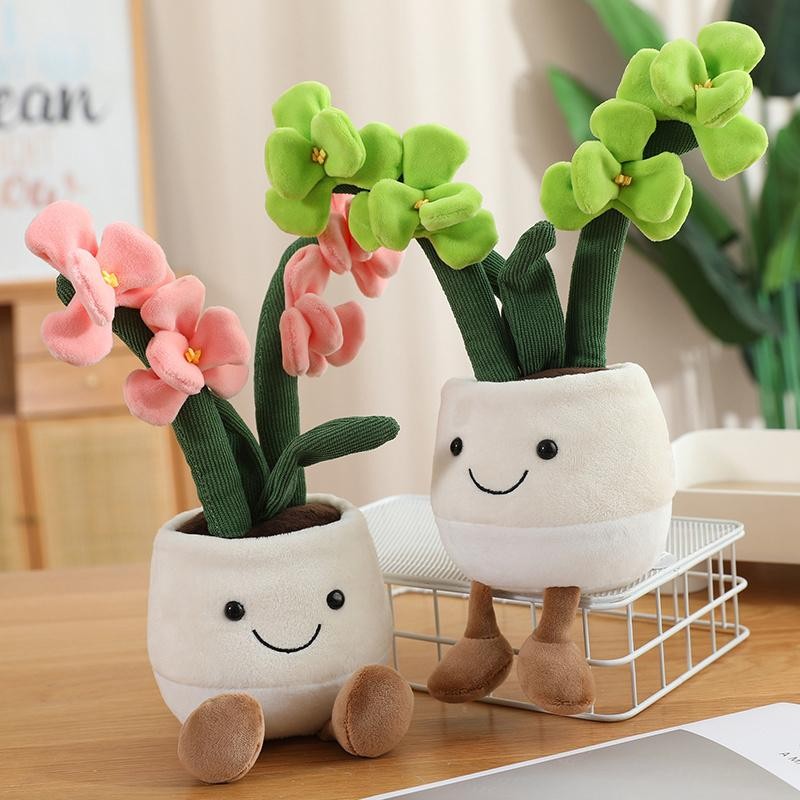 30cm Artificial Flower Plush Toy Green Plants Bloom Cactus Sunflower Cactus Soft