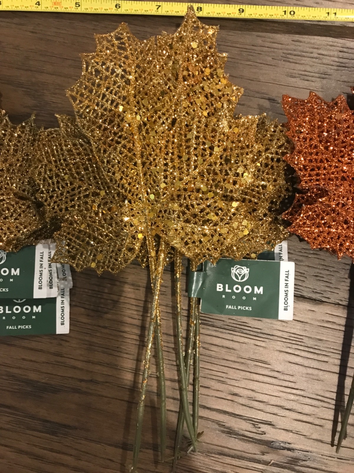 New Bloom Room Fall Floral Pick Leaves. 20 pieces