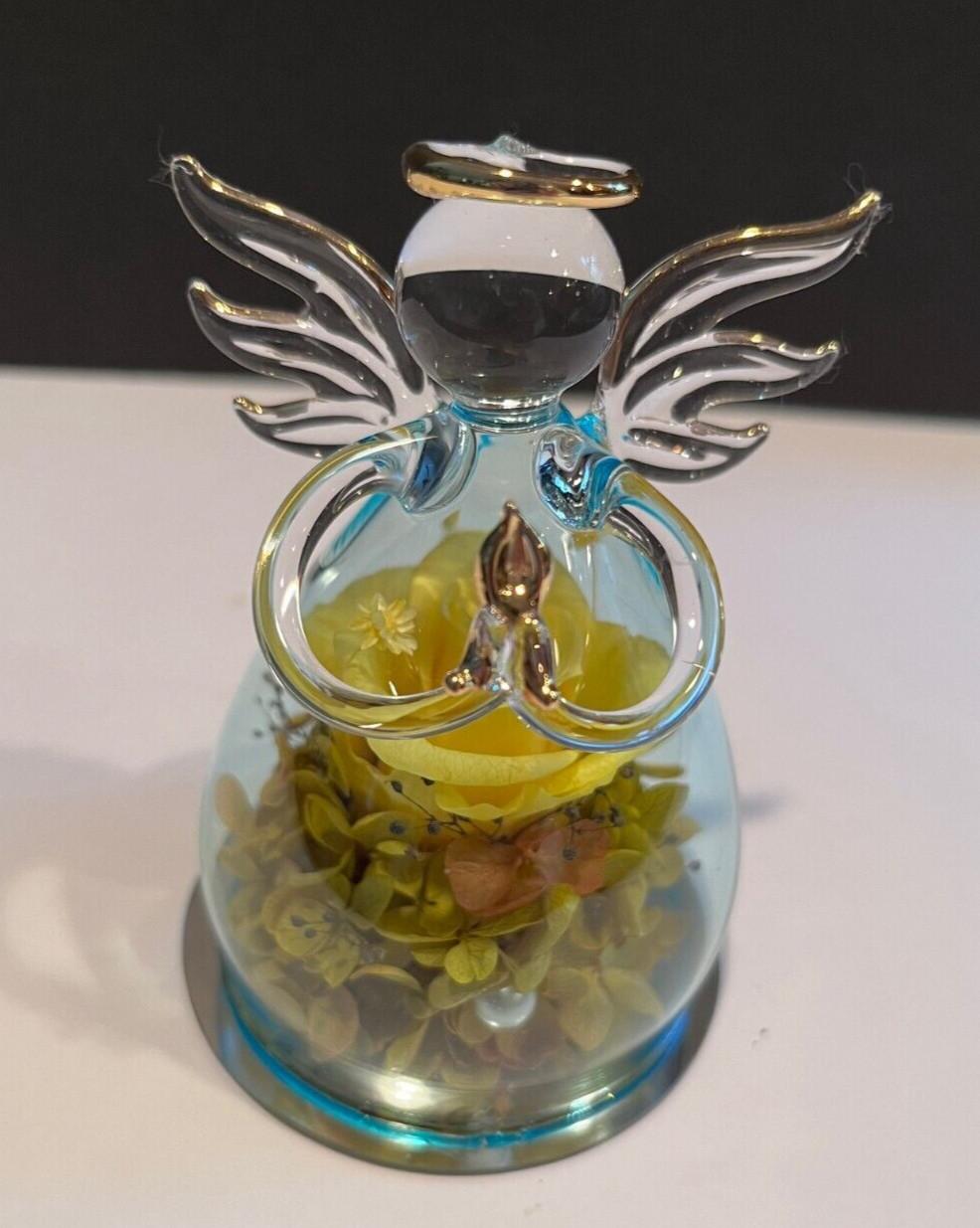 Angel Gift, Preserved Real Rose glass dome
