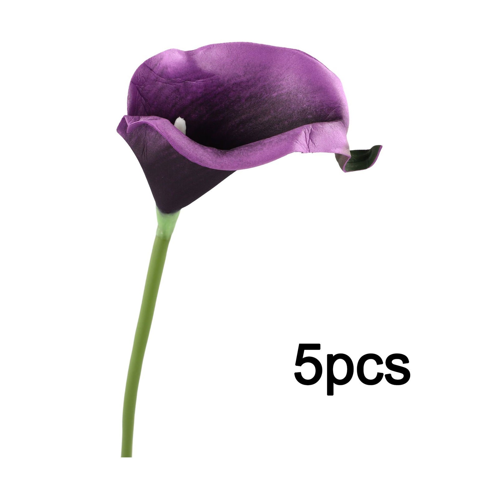 5pcs Realistic Artificial Calla Lily Bouquets for Stylish Home Accents