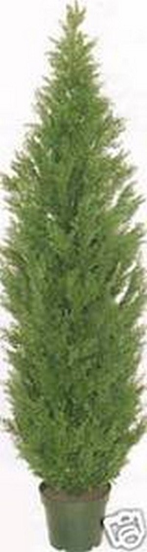 5 Foot Artificial Topiary Cedar Tree Potted Indoor Outdoor Plant