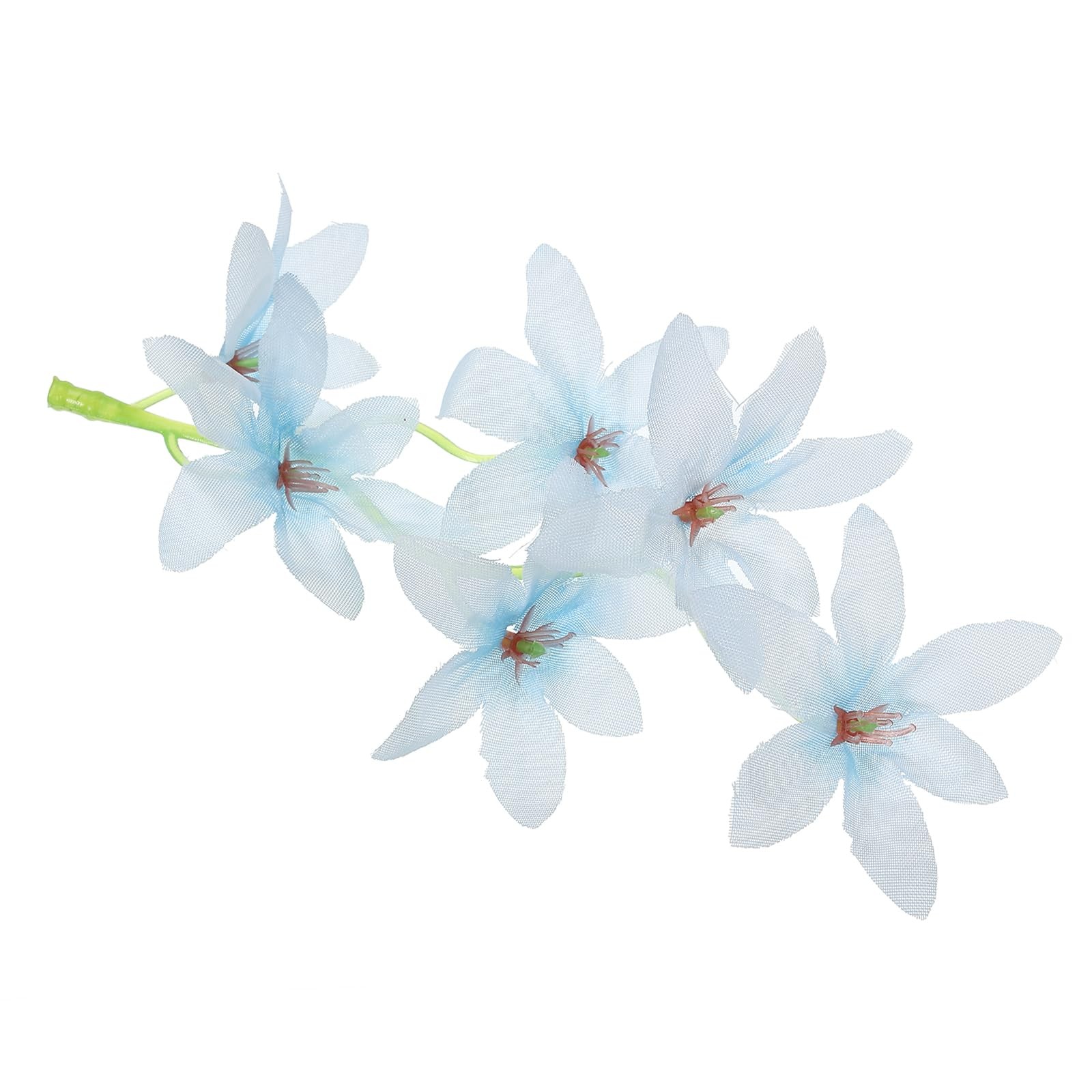 PATIKIL 7 Inch Artificial Orchid Flower, 12 Pcs Floating Candles Simulation Flow